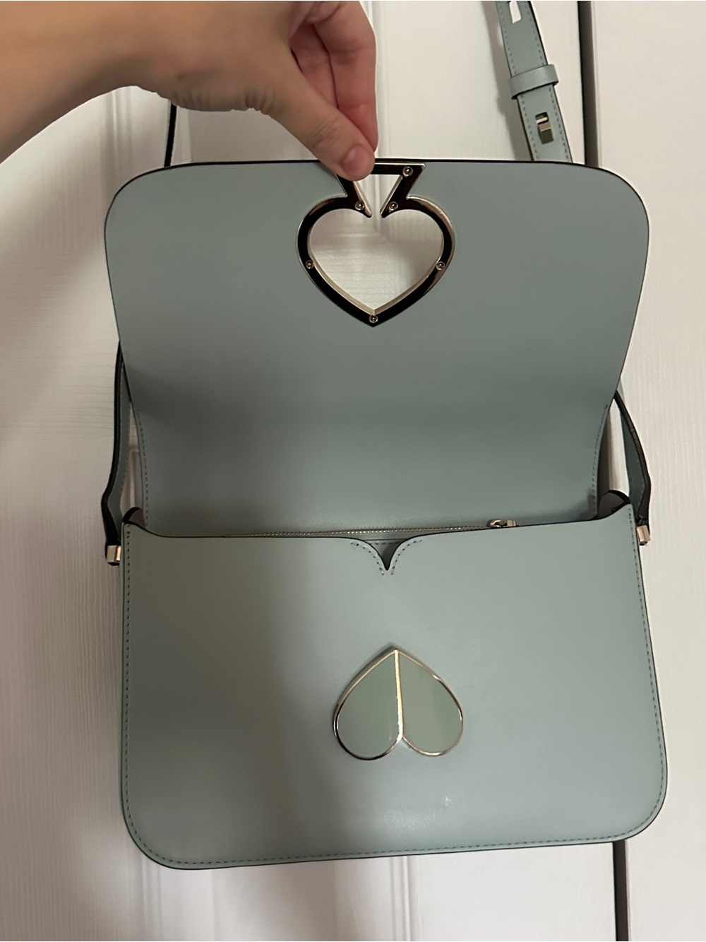 Kate Spade Nicola Twistlock crossbody in mint - Picture 7 of 11